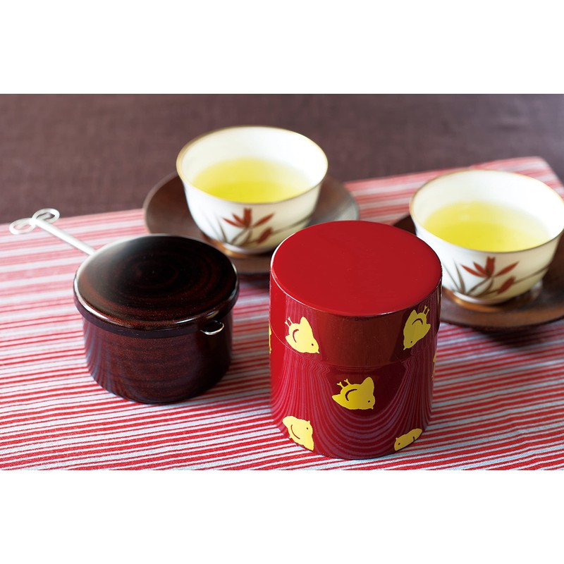 Tatsumiya 366556 Kamakura Tea Caddy (Diameter 3.5 inches (8.8 cm),