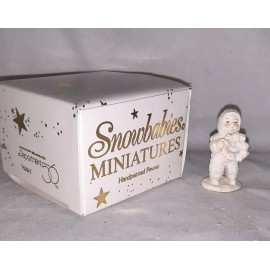 Department 56 Miniature Snowbabies I  Made This Just For You Handpainted Pewter Dept 56 NIB