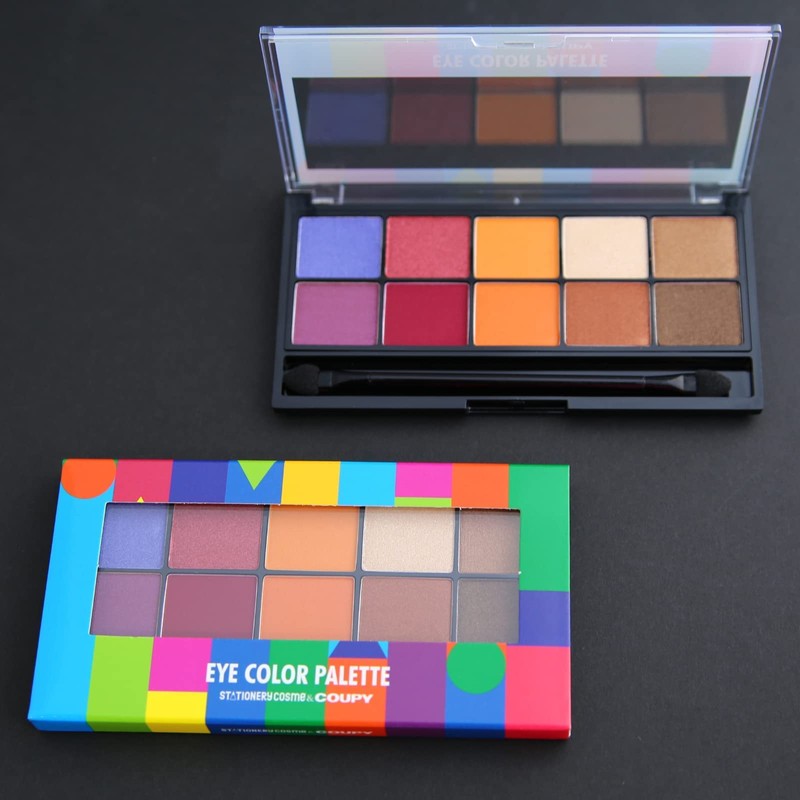 Stationery Cosmetics Coupy Pattern Eye Color Palette Eye Makeup 10