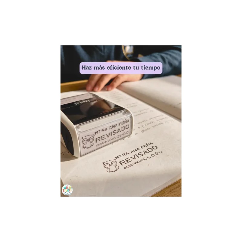 Sellos Para Maestros Autoentintable Personalizado Educativos