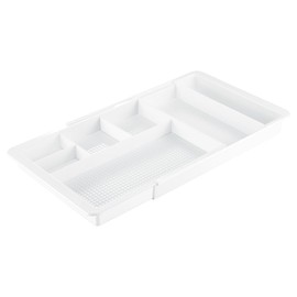 InterDesign Clarity Expandable Drawer Organizer, White