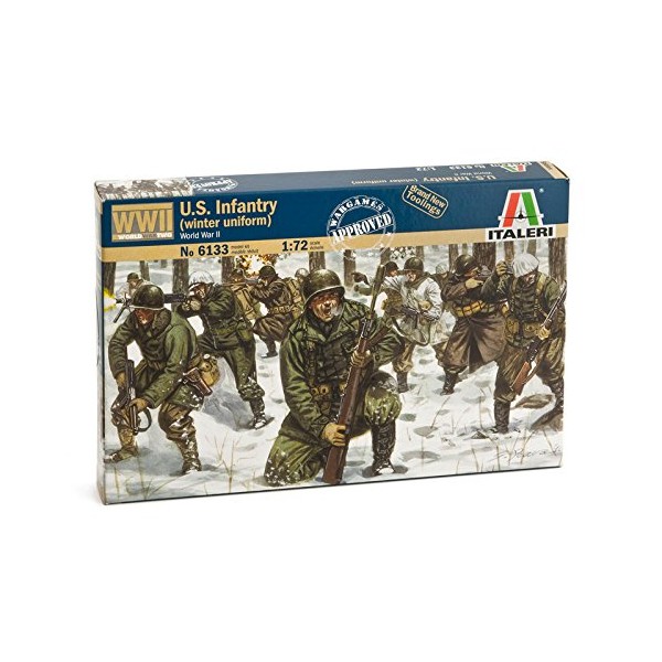 Italeri 510006133 1: 72 WWII United States Infantry Winter Uniform, Plastic Model Kit