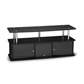 Convenience Concepts Designs2Go 50 inch TV Stand with 3 Storage Cabinets and Shelf, Black