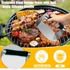 Qcdou Burger Press Kit, Smash Burger Press, 6PCS Flat Top