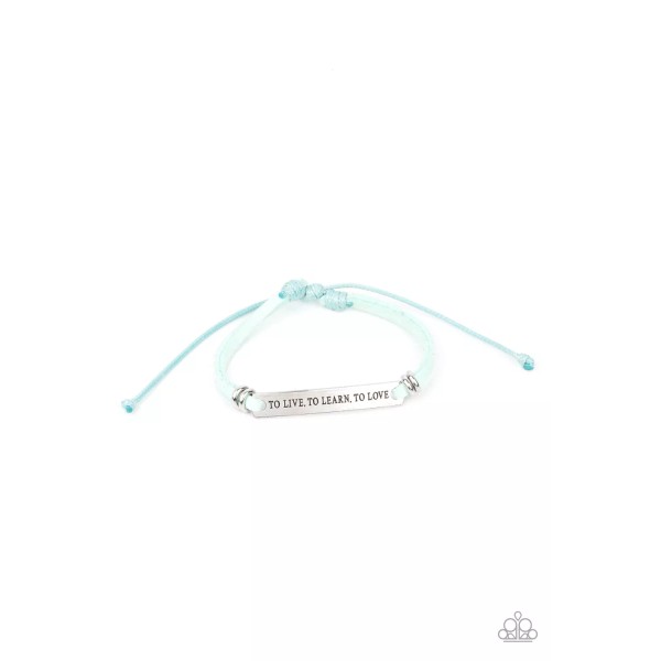 Paparazzi ~ To Live, To Learn, To Love Blue Bracelet