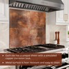 funlife Dynamic Rusty Metal Splashback - Heat-Resistant Flame Effect Kitchen