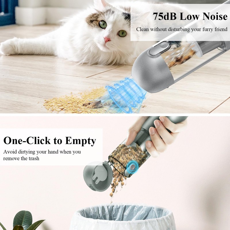 Handheld Vacuum Cordless - 17000Pa Car Vacuum Cleaner High Power