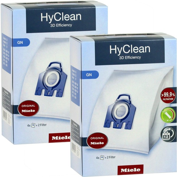 selectric Miele GN HyClean 3D Efficiency Dustbags for Classic, Complete, S2000, S5000, and S8000 Series