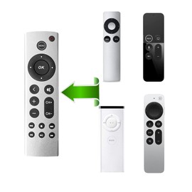 Newly Upgraded Universal Remote for Apple TV Remote and TV Control – Works with Apple TV Box Gen 1 2 3 4,4K, HD, All Generations (No Siri) and Simple TV Control Function