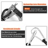 Akicderu Bungee Cord with Carabiner, 100 cm Expander with Carabiner