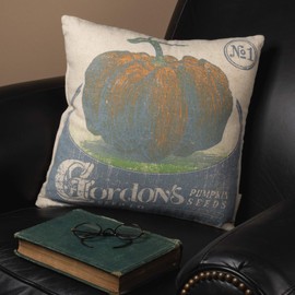 Primitives by Kathy Feed-Inspired Throw Pillow, 16-Inch Square, Pumpkin Seeds