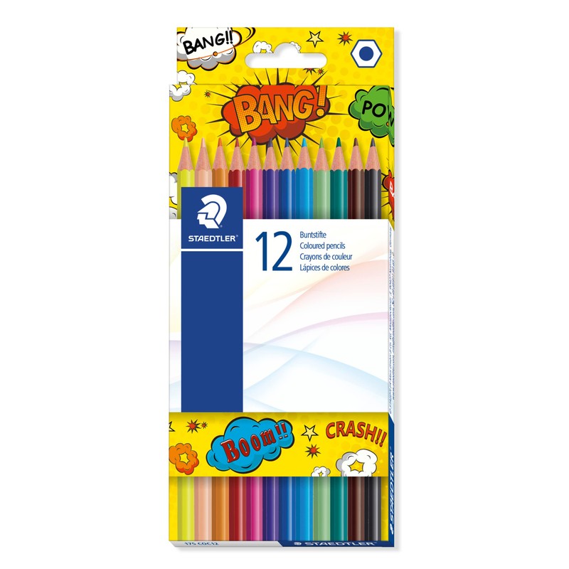 Staedtler 175 COC12 Hexagonal Colouring Pencils (Pack of 12)