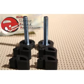 67-72 GMC Chevy Truck Hood Stopper Bumper Set Kit 6 pieces