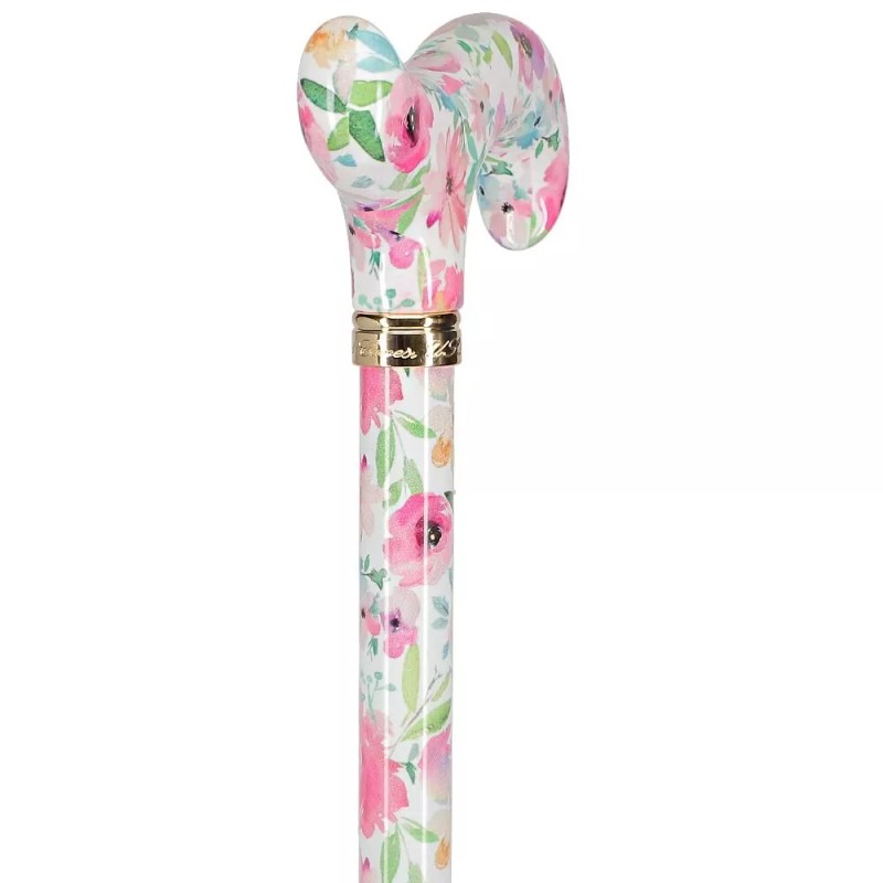 Royal RC Canes Watercolor Flowers Vivienne May Designer Derby Adjustable