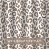 ZTTXL Leopard Cheetah Shower Curtain (72" x 72"), Dark brown