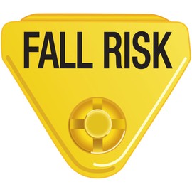 IN-A-SNAP WBCLASP-BFR3 Alert Bands Clasp, Plastic,"Fall Risk" Embedded Print, Interleaving Design, State Standardization X, Adult/Pediatric, Yellow (Pack of 250)