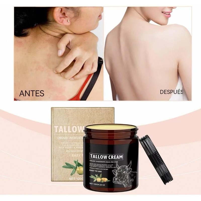 BOSPMLI Organic tallow cream, organic tallow skincare products, organic tallow