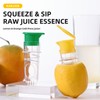FUSAYUKI Yellow Manual Citrus Juicer with Filter and Spout, Screw-Top