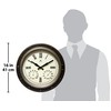 Infinity Instruments Forecaster Indoor/Outdoor Wall Clock, Thermometer, Hygrometer combo, Stylish