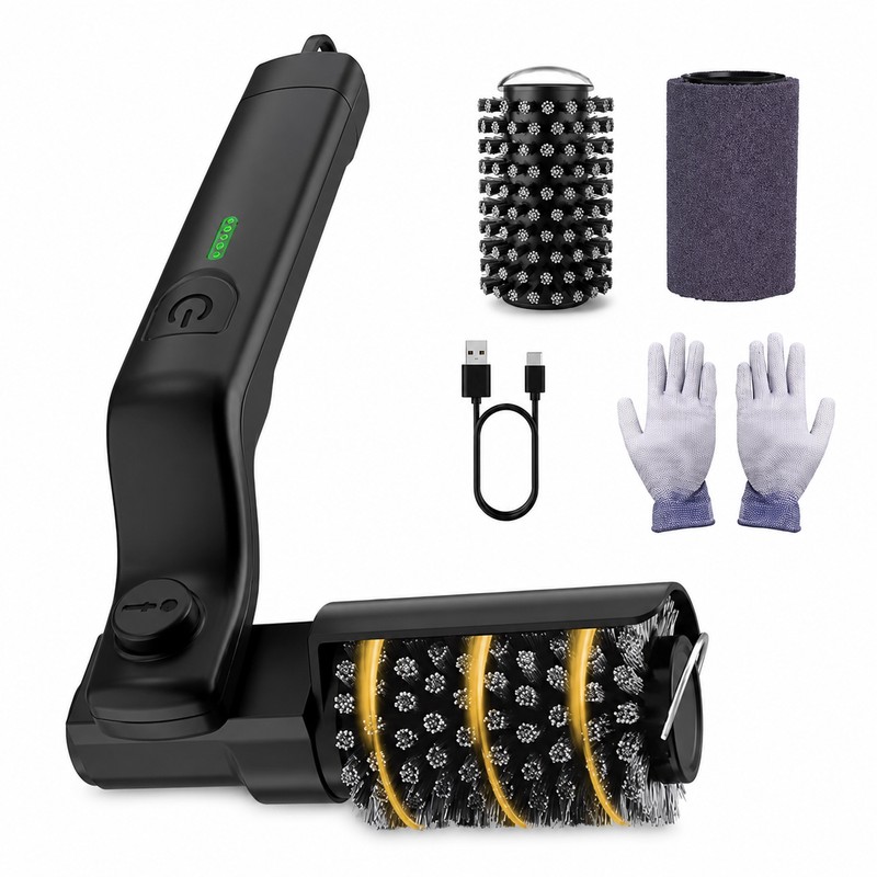 Electric BBQ Grill Brush for Outdoor Cleaning – 3-Speed Rechargeable