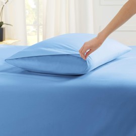 Empyrean Bedding Pillow Cases King - Soft King Pillow Cases - King Size Pillow Cases - King Pillow Cases Set of 2 - Premium Hotel Pillowcases King Size -Calm Blue