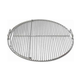 SnS Grills Slow ‘N Sear EasySpin Charcoal Grill Cooking Grate - Compatible with Weber and Other Grills, 2-Zone Stainless Steel Hinged Replacement - Tailgating & Backyard Cooking - 24” Inches