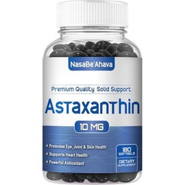 NasaBeahava NASA BEAHAVA Astaxanthin 10mg - 180 Softgels Maximum Strength Supplement 6 Month Supply Best Value, 1 Count / NasaBeahava NASA BEAHAVA 아스타잔틴 10mg - 180 소프트젤 최대 강도 보충제 6개월 분량 최고의 가치, 1개