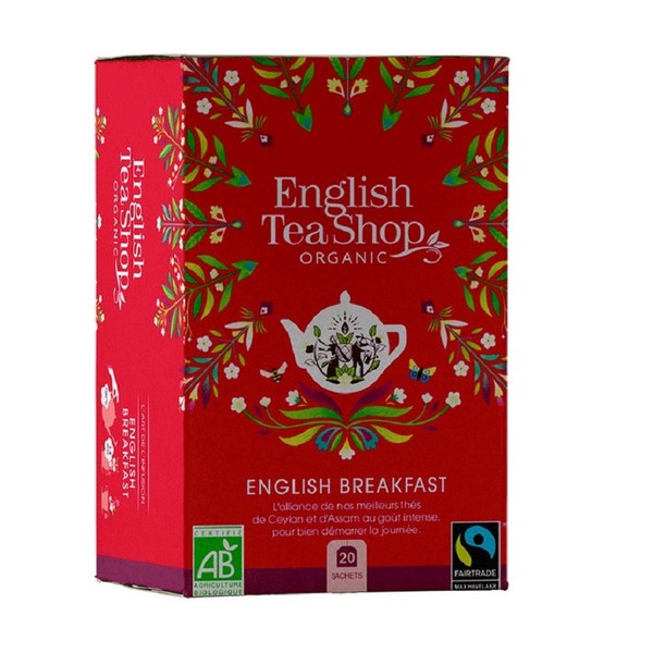English Tea Shop 20 Organic English Breakfast Teabags