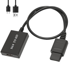 Nizirioo N64 to HDMI Converter Adapter: Game Console Video to HDMI Adapter, 1080P 720P HDMI Link Cable for N64/SNES/NGC to HDMI, N64 to HDMI Converter Cable for N64 Game Video Signal to HDMI Signal
