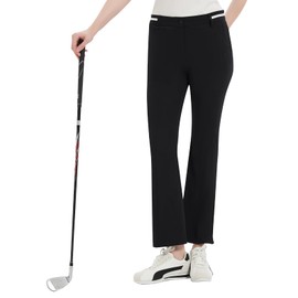 Pro X Gear Womens Golf Pants with 4 Pockets 4-Way Stretch Lightweight All Season Pants for Women Work Casual Black X-Small