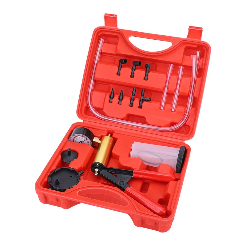 Handheld Vacuum Pump Tester Set Hose Adapter Storage Tank Sealing