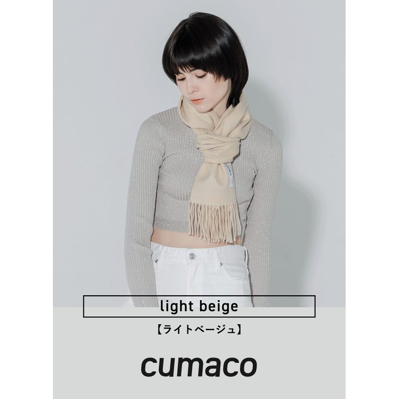 cumaco C-A0011B 25 Colors 100% Cashmere Scarf, Solid, Solid Color,