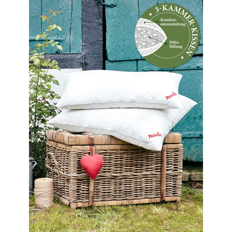 PARADIES Three-Chamber Pillow 40 x 80 cm - 100 g