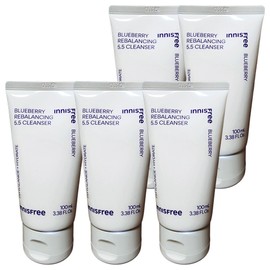 Innisfree Blueberry Rebalancing 5.5 Cleanser 100ml 5pcs / 이니스프리 블루베리 리밸런싱 5.5 클렌저 100ml 5개