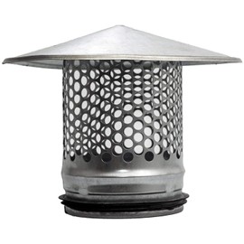 ventilación Systems - Tapa de chimenea redonda de acero galvanizado de 6 pulgadas para todas las condiciones climáticas, tapa de escape redonda superior con goma para un aislamiento perfecto para