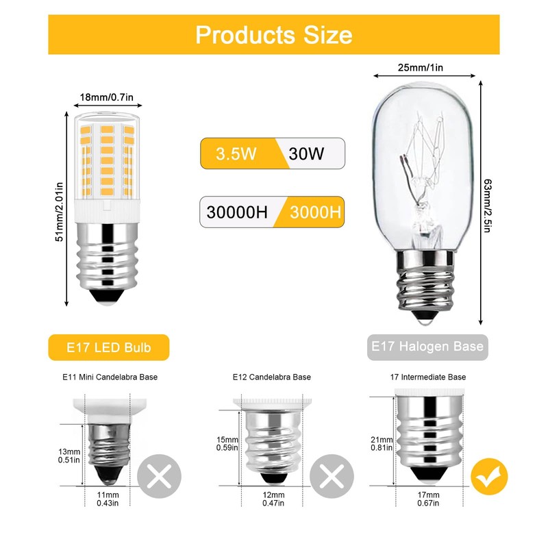 LFLAMPON KEI D28k Kel 2812 Freezer Light Bulb 4W Kei