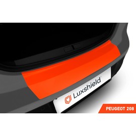 Luxshield Car Bumper Protector Set for Peugeot 208 II I 2019-2024 - Rear Bumper guards for cars, anti scratch, Paint Protection For Sill - Transparent