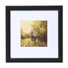 KTKDE 8x8 Picture Frames Black Woodgrain, with Removable Mat for