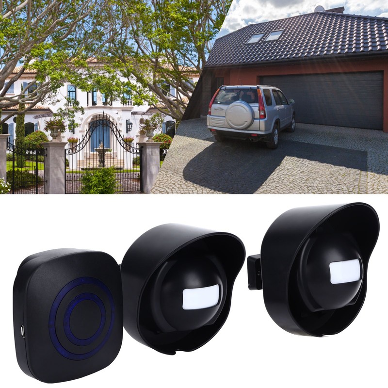 Smart Wireless Sensing Doorbell Waterproof Doorbell Security Alarm Kit for