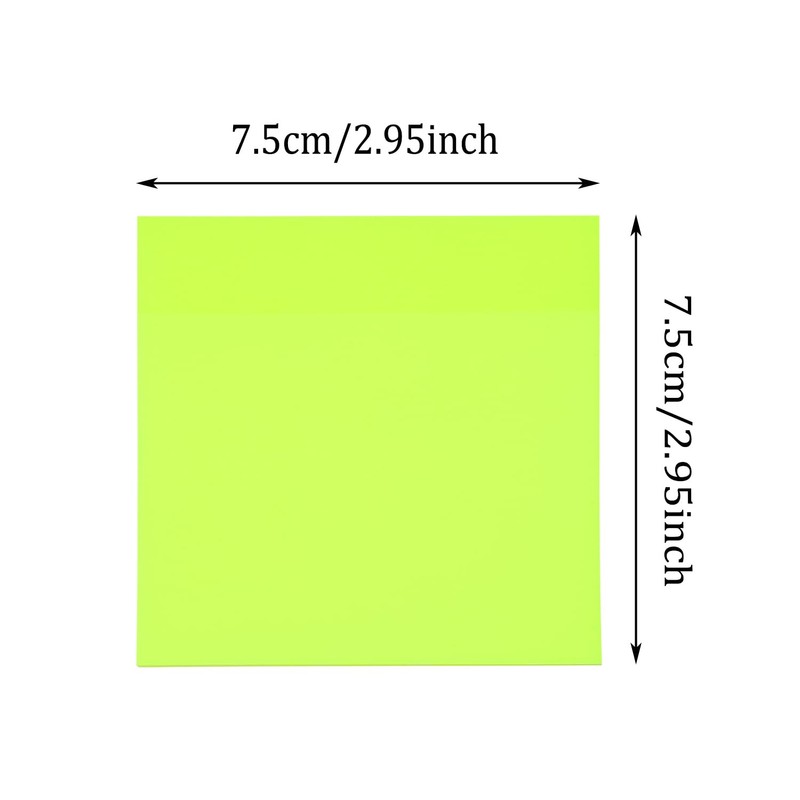 ONLYKXY 2Pack Transparent Sticky Notes 100 Sheets Self-Stick Book Tabs