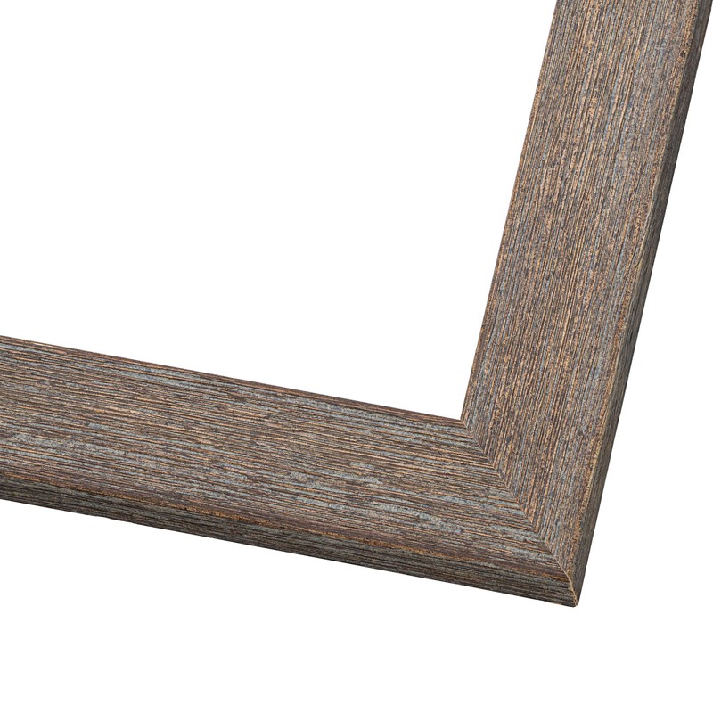 30x15 Frame Real Pine Wood | Walnut Complete Wood Picture