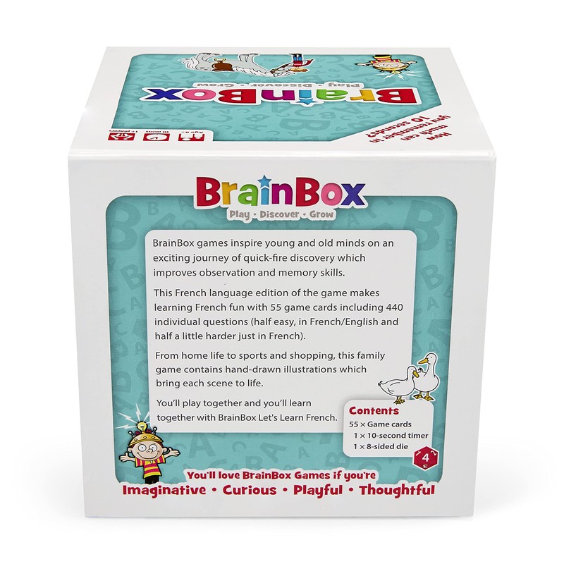 BrainBox Let's Learn French | Fun & Educational Card Game