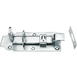 Connex DYB2206011 60 x 160 mm Blue Zinc Plated Lock Bolt 60 x 160 mm Offset with Strike Plate / Door Latch / Sliding Lock / Handle for Locking / Door Lock / Fitting / DYB2206011