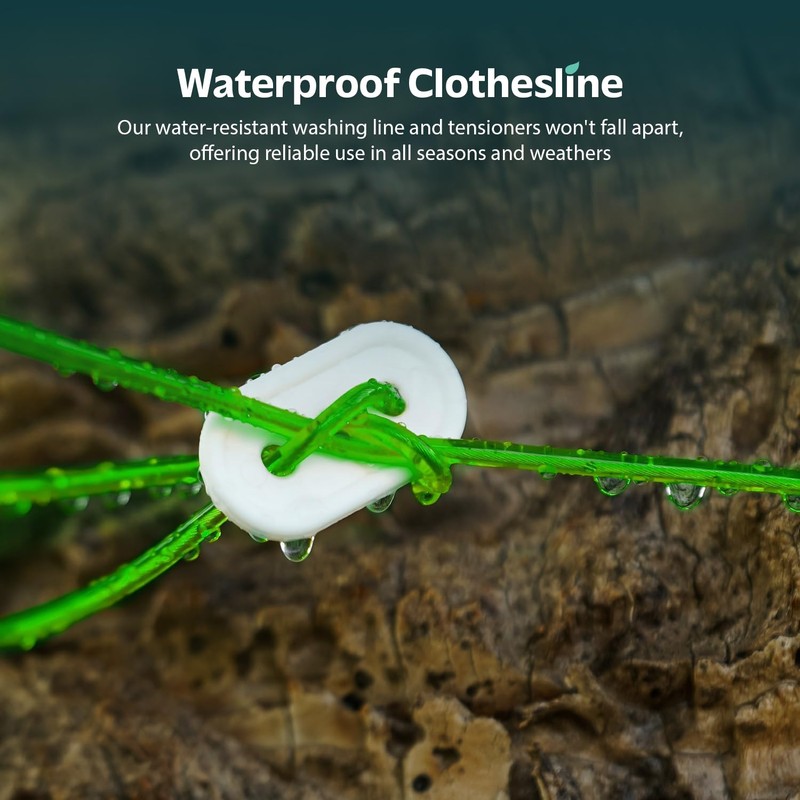 Steel Washing Line Rope with PVC Covering | 50m/164ft Clothes
