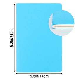 Yarotm Notebook Blank A5 Pack of 8 Notepads Blank Pages - 100 g/m² Paper Sketch Books Small - 30 Sheets Sketch Notebook - 14 x 21 cm 8 Colours Sketch Books Notebooks