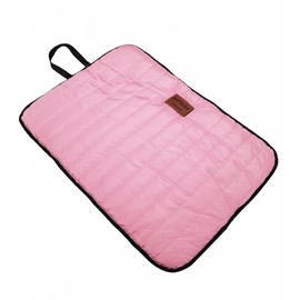 Cama Tapete Personalizable para Perros (GRABAMOS el Nombre de tu Mascota), Enrollable, Excelente Calidad, Ideal para Viajes. (Small, Rosa)            