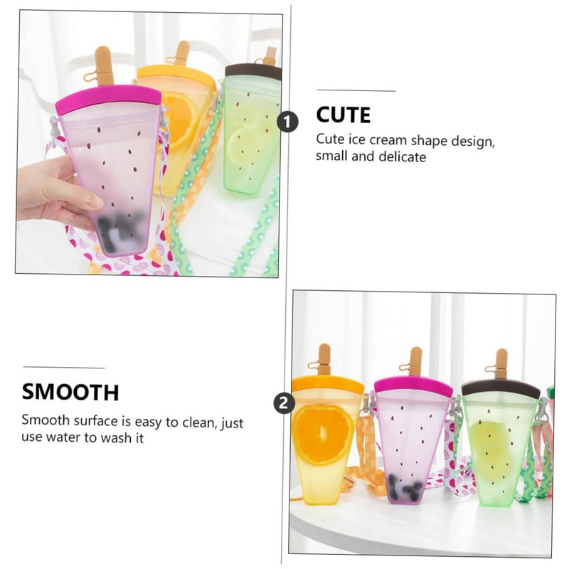 Healeved Large Capacity Straw Cup Portable Drinking Cup with Straw