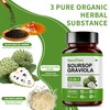 NaturePlanet Soursop Graviola Capsules with Black Seed Oil, Sea Moss,