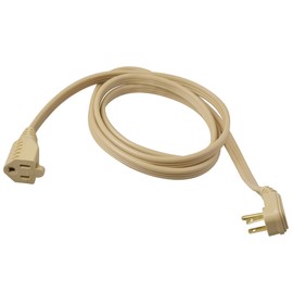 Southwire 14/3 SPT-3 6ft. Air Conditioner Extension Cord, Beige, Medium Duty, Replacement Cord, 35323323