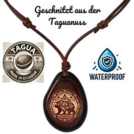 Amarumi Taguan nut necklace, Wood, 0